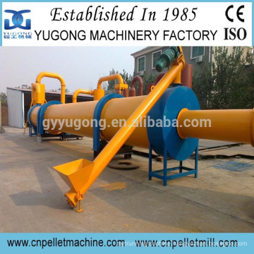 CE approved Yugong wood chips rotary dryer with durable performance